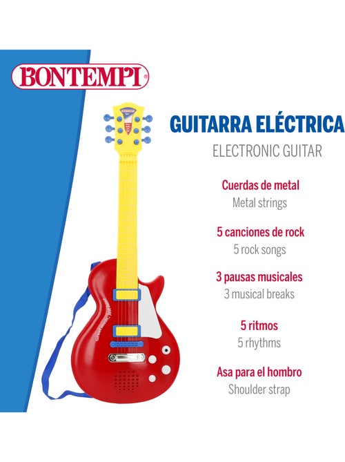Jouet électrique guitare rock 56 cm bontempi - Kiabi