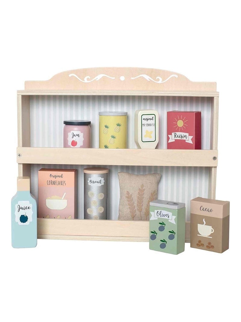 Jouet en bois - Etagère avec épicerie JaBaDaBaDo Gris - Kiabi