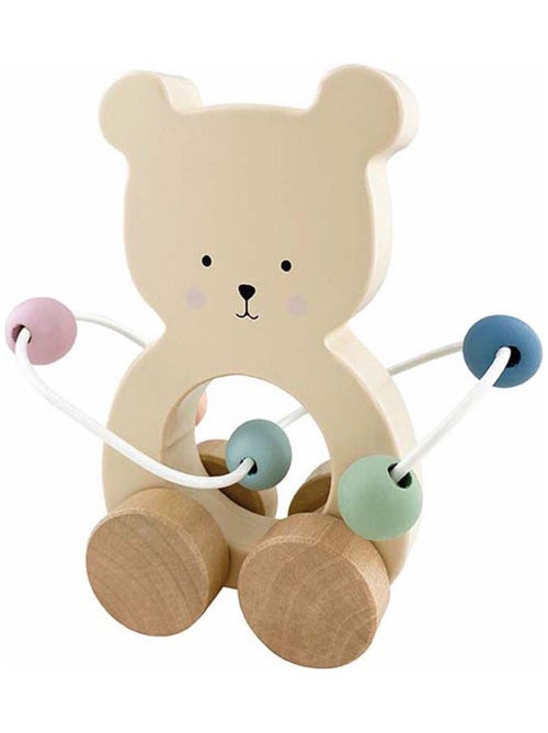 Jouet en bois à tirer, Boulier Ours JaBaDaBaDo - Kiabi