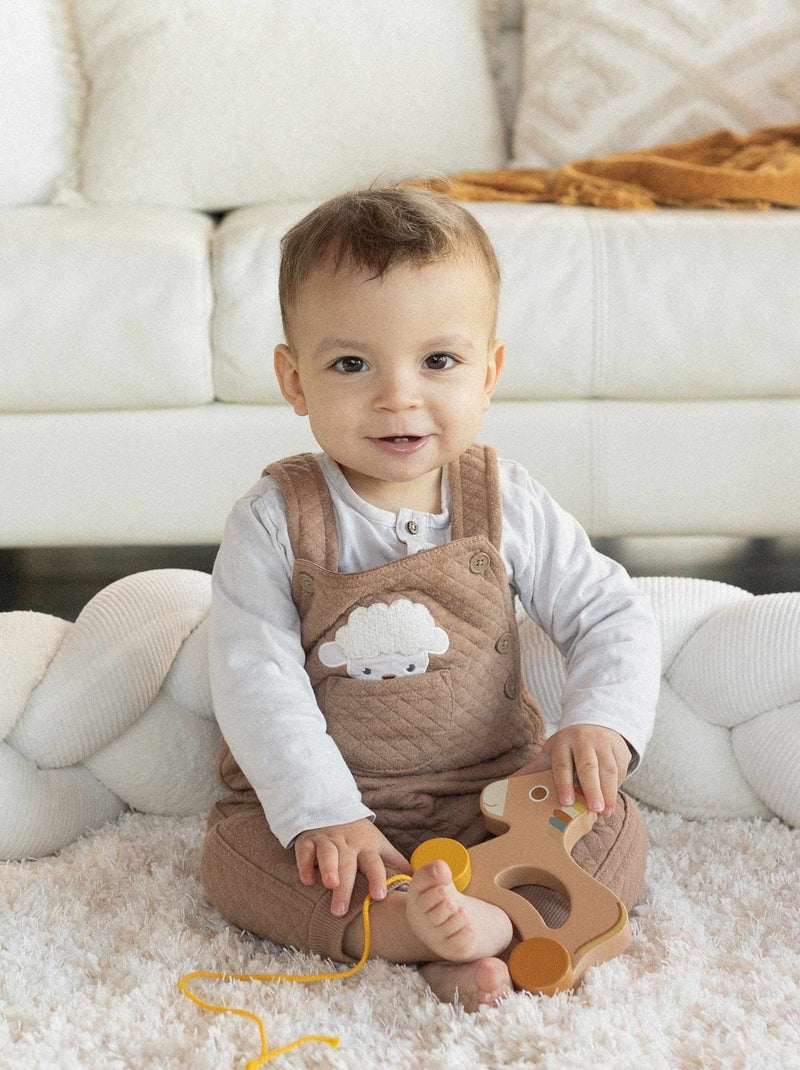 Jouet En Bois Bébé à Tirer Multicolore - Kiabi