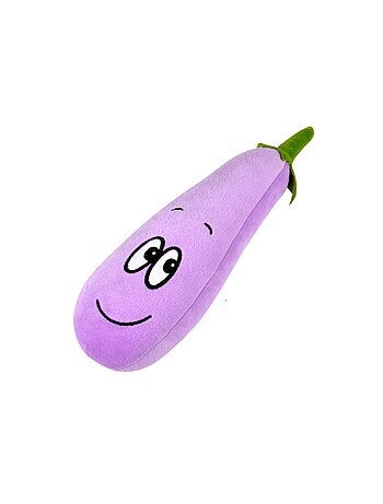 Jouet en peluche aubergine pour chien