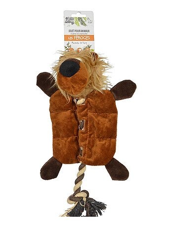Jouet peluche pour chien Marmotte - Marron - Kiabi - 4.90€