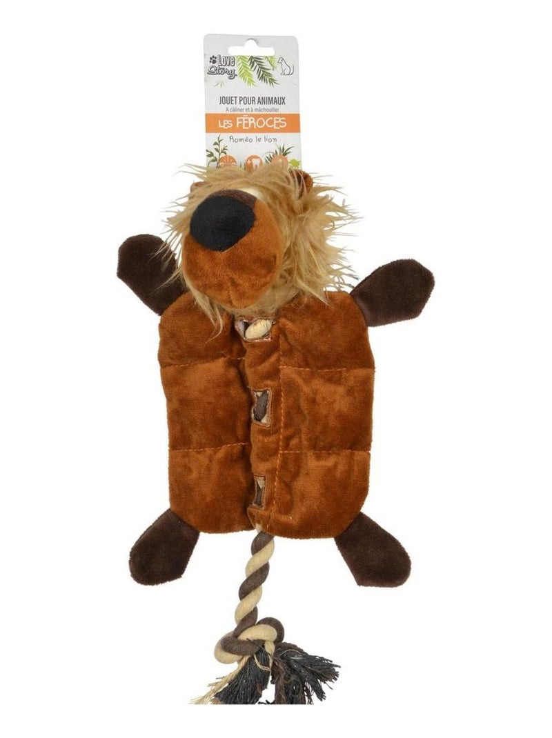 Jouet en peluche Lion pour chien Marron - Kiabi