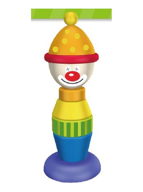 Jouet éveil + 18 mois en bois avec formes empilables CLOWN - Kiabi Jouet éveil + 18 mois en bois avec formes empilables CLOWN - Kiabi