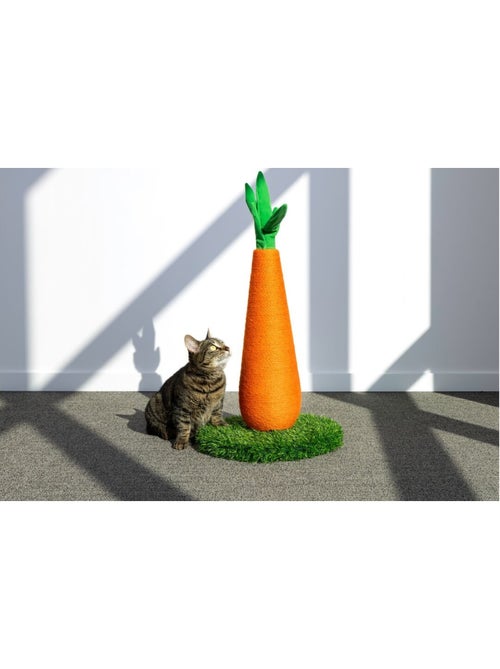 Jouet griffoir Wuttel carotte Arbre a griffer pour chat 69cm - Kiabi