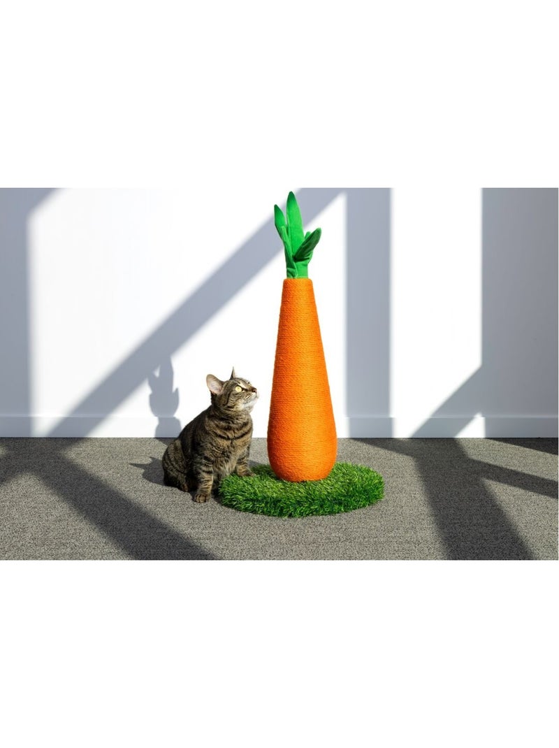 Jouet griffoir Wuttel carotte Arbre a griffer pour chat 69cm Marron - Kiabi