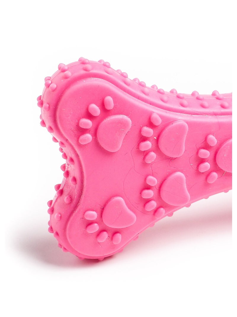 Jouet os caoutchouc à motifs Rose - Kiabi