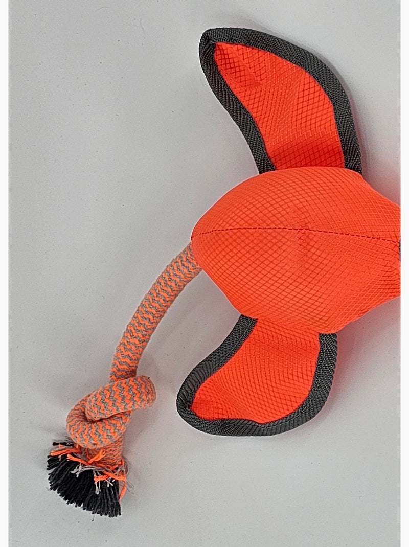 Jouet peluche canard et corde pour chien Orange - Kiabi