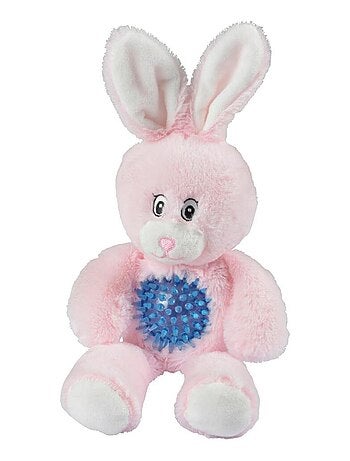 Jouet peluche lapin avec balle pour chien