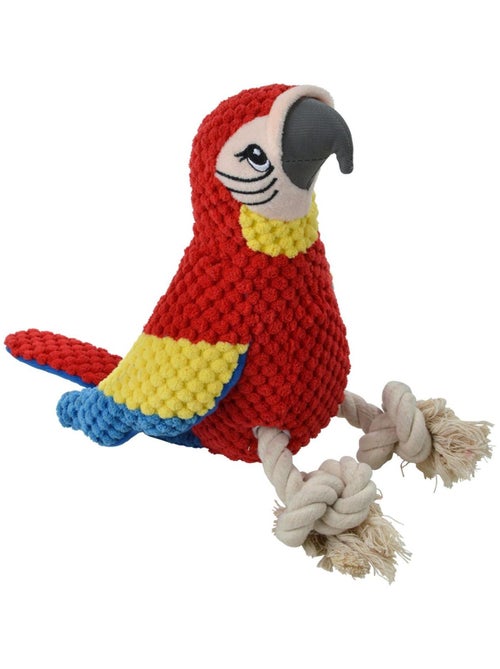 Jouet peluche Mateo le perroquet corde pour chien - Kiabi