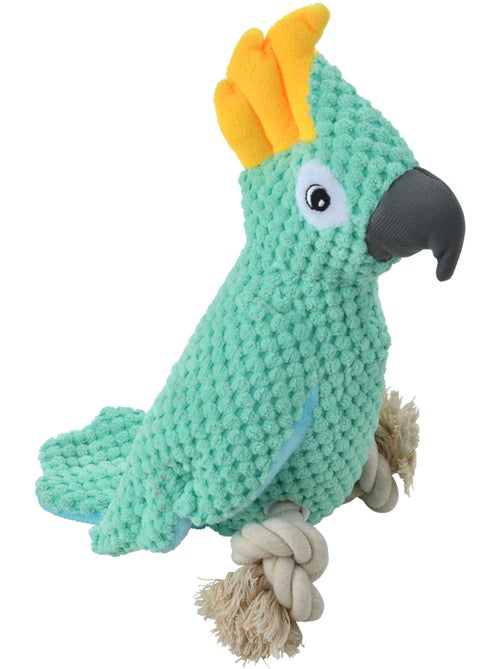 Jouet peluche Pablo le perroquet corde pour chien - Kiabi