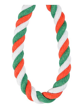 Jouet peluche Pere Noel et corde pour chien