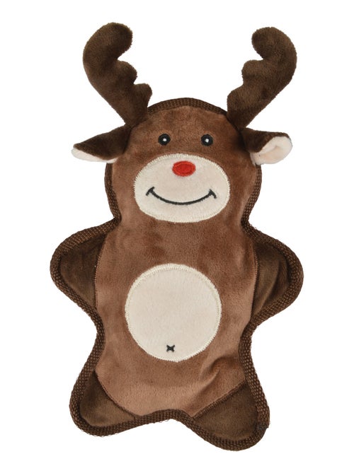 Jouet peluche sonore 19 x 24 cm Renne de Noel - Kiabi