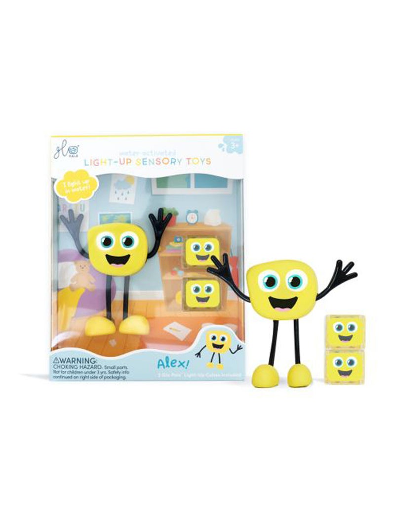 Jouet personnage sensoriel lumineux  Glo Pals Jaune - Kiabi