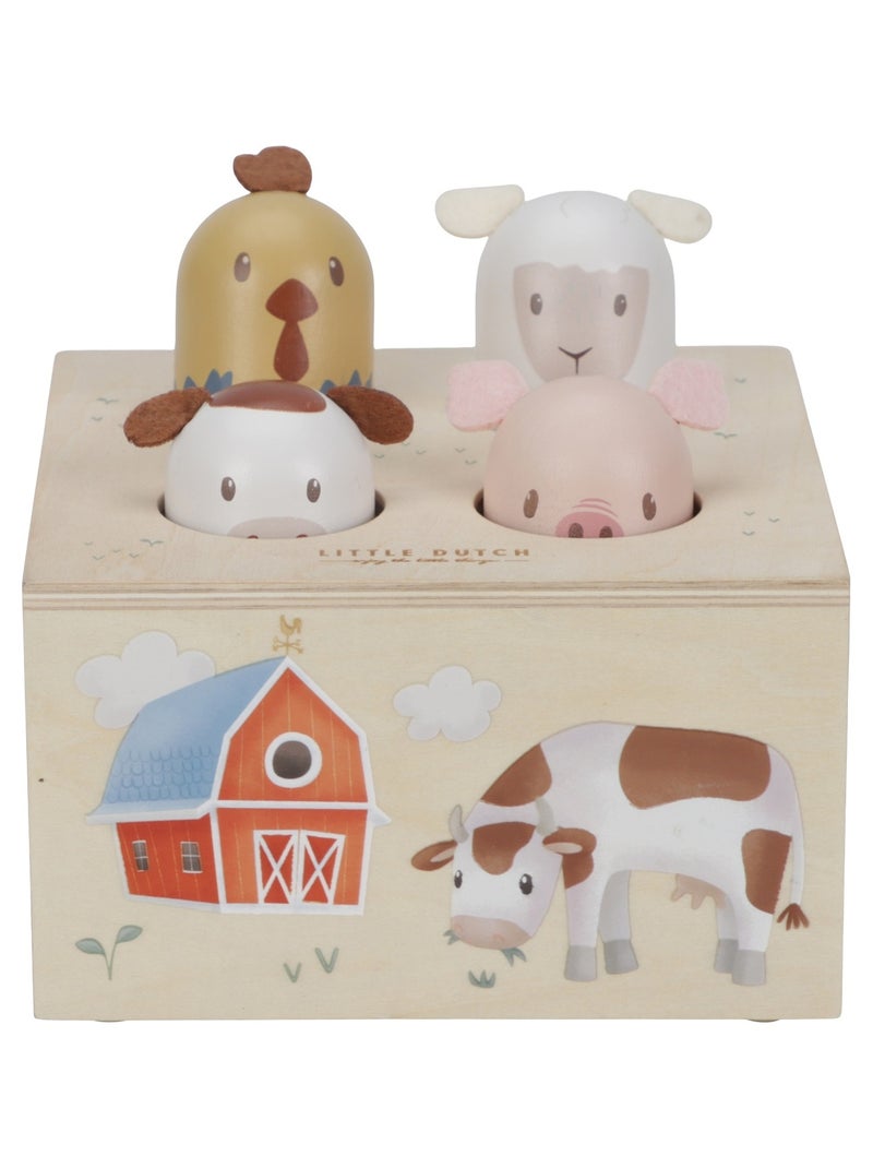 Jouet pop-up Little Farm Beige - Kiabi