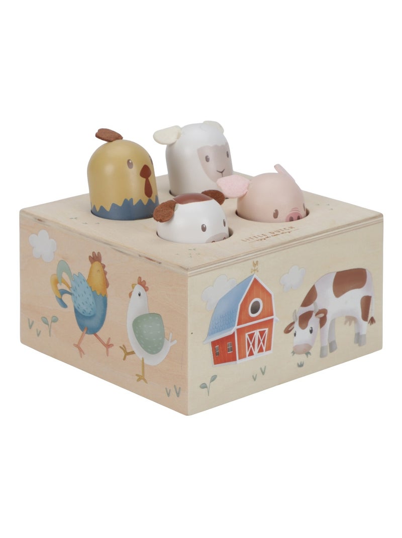 Jouet pop-up Little Farm Beige - Kiabi