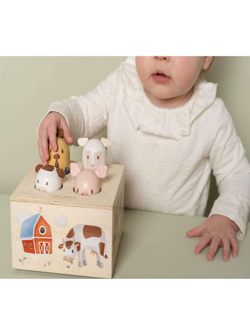 Jouet pop-up Little Farm Beige - Kiabi