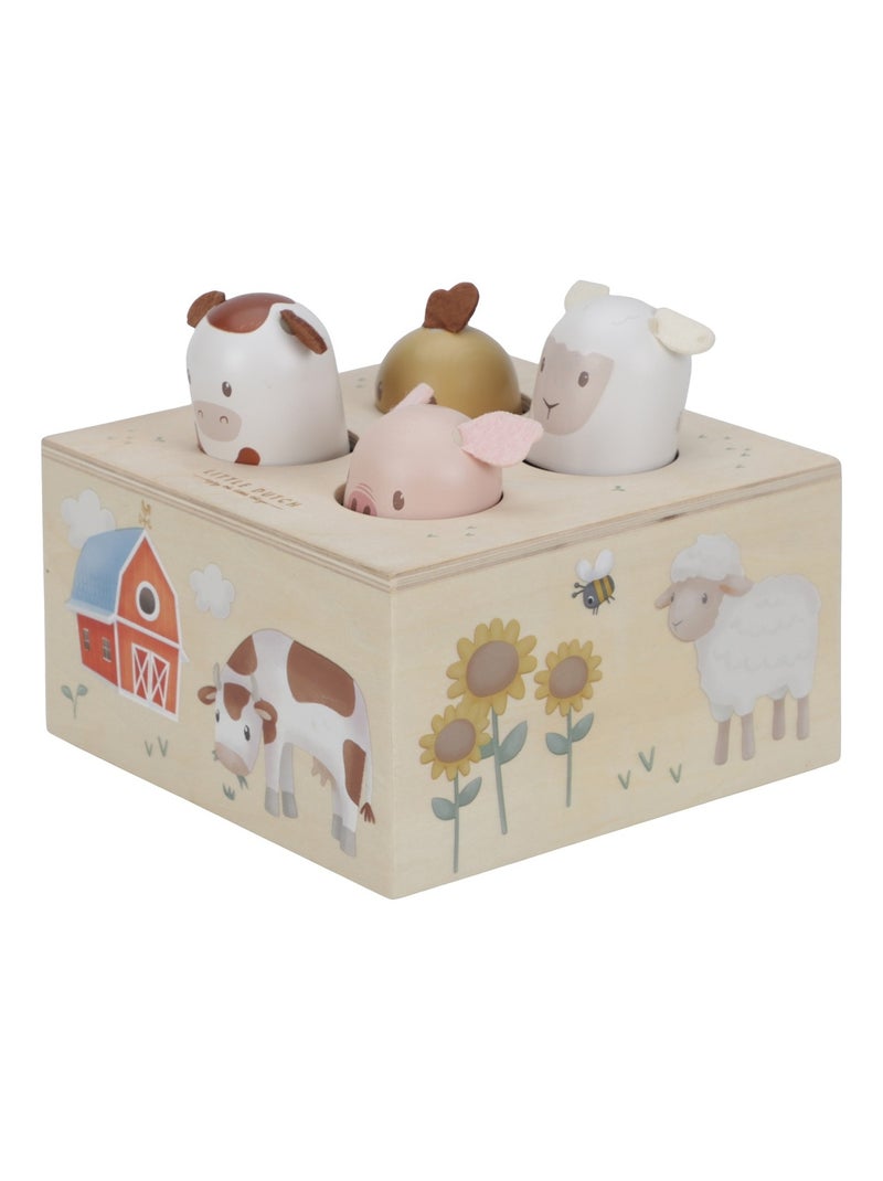 Jouet pop-up Little Farm Beige - Kiabi