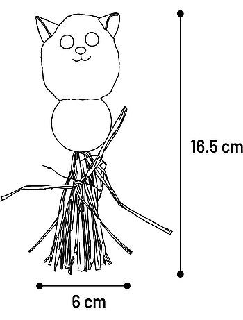 Jouet pour chat katti avec balle de cataire