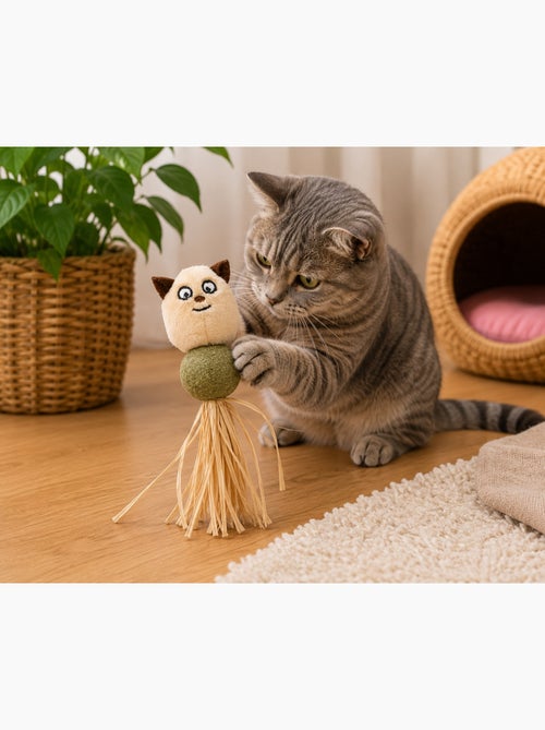 Jouet pour chat Katti avec balle de cataire - Kiabi