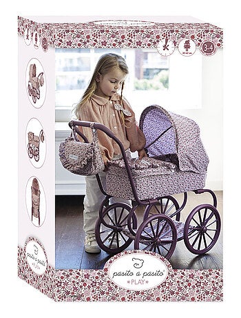 Jouet poussette landau vintage pour poupée Pasito a pasito