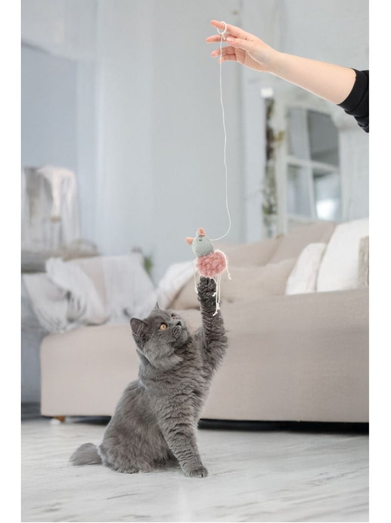 Jouet suspendu Gripi souris avec catnip Peluche pour chat Vert - Kiabi
