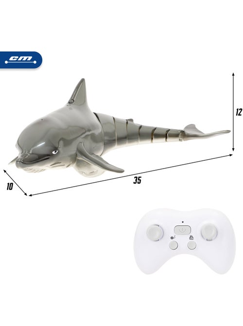 Jouet télécommandé dauphin 35 cm racing boat - Kiabi