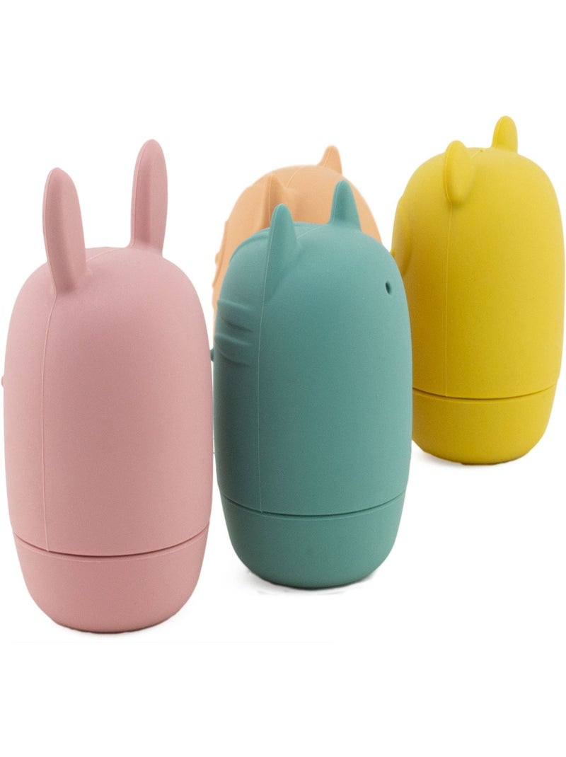 Jouets bain silicone Animaux aspergeurs Rouge - Kiabi