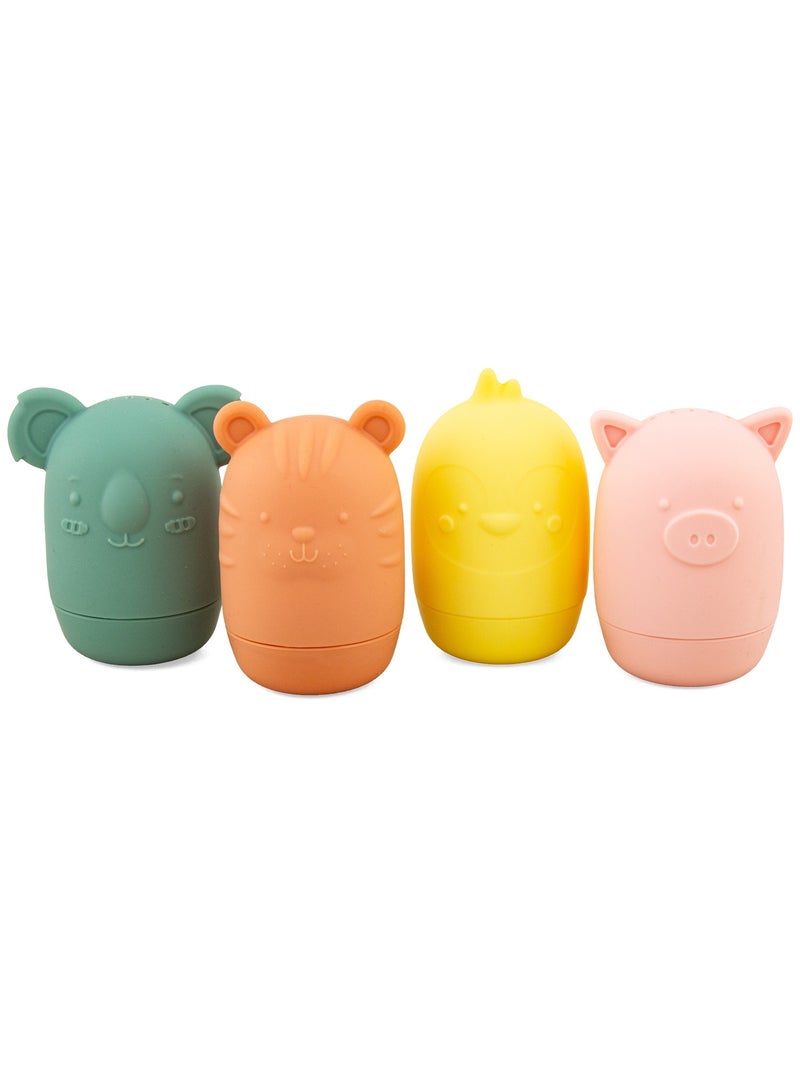 Jouets bain silicone Animaux Ludi'eau Orange - Kiabi