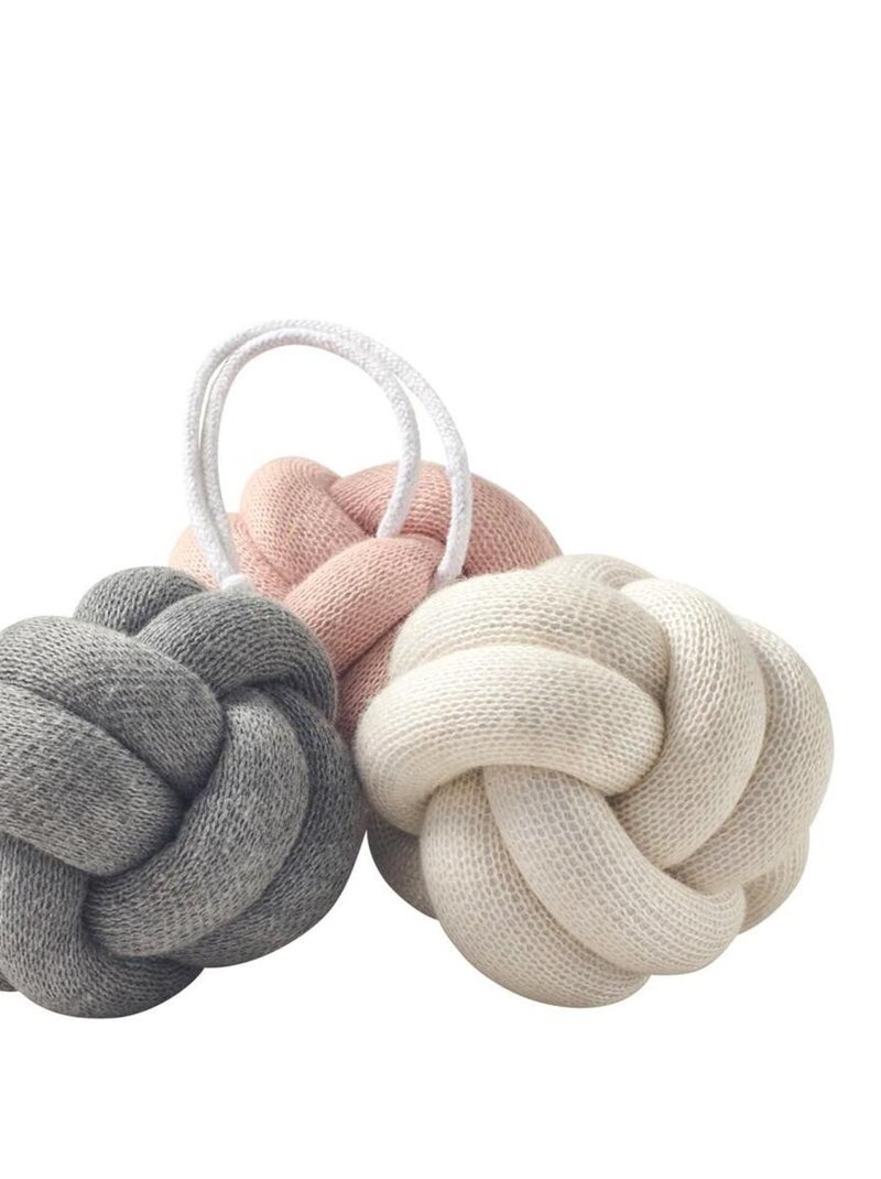 Jouets d'éveil bébé noeuds Set de 3 Rose - Kiabi