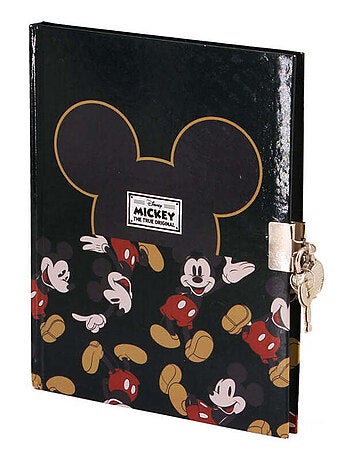 Journal Cadenas - Disney Mickey Mouse True - Noir - Taille Unique