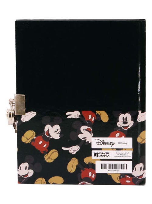 Journal Cadenas - Disney Mickey Mouse True - Noir - Taille Unique - Kiabi