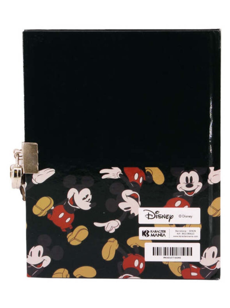 Journal Cadenas - Disney Mickey Mouse True - Noir - Taille Unique Noir - Kiabi
