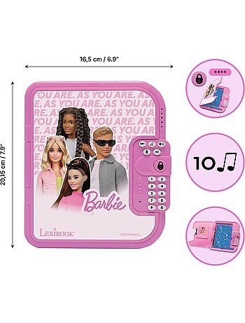 Journal intime électronique avec coffre-fort barbie