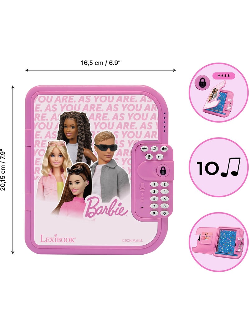 Journal intime électronique avec coffre-fort Barbie N/A - Kiabi