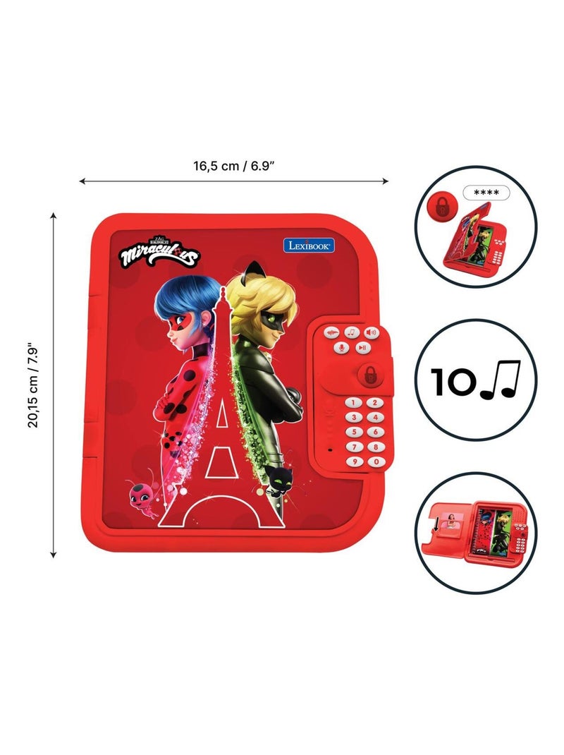 Journal intime électronique avec coffre-fort Miraculous N/A - Kiabi