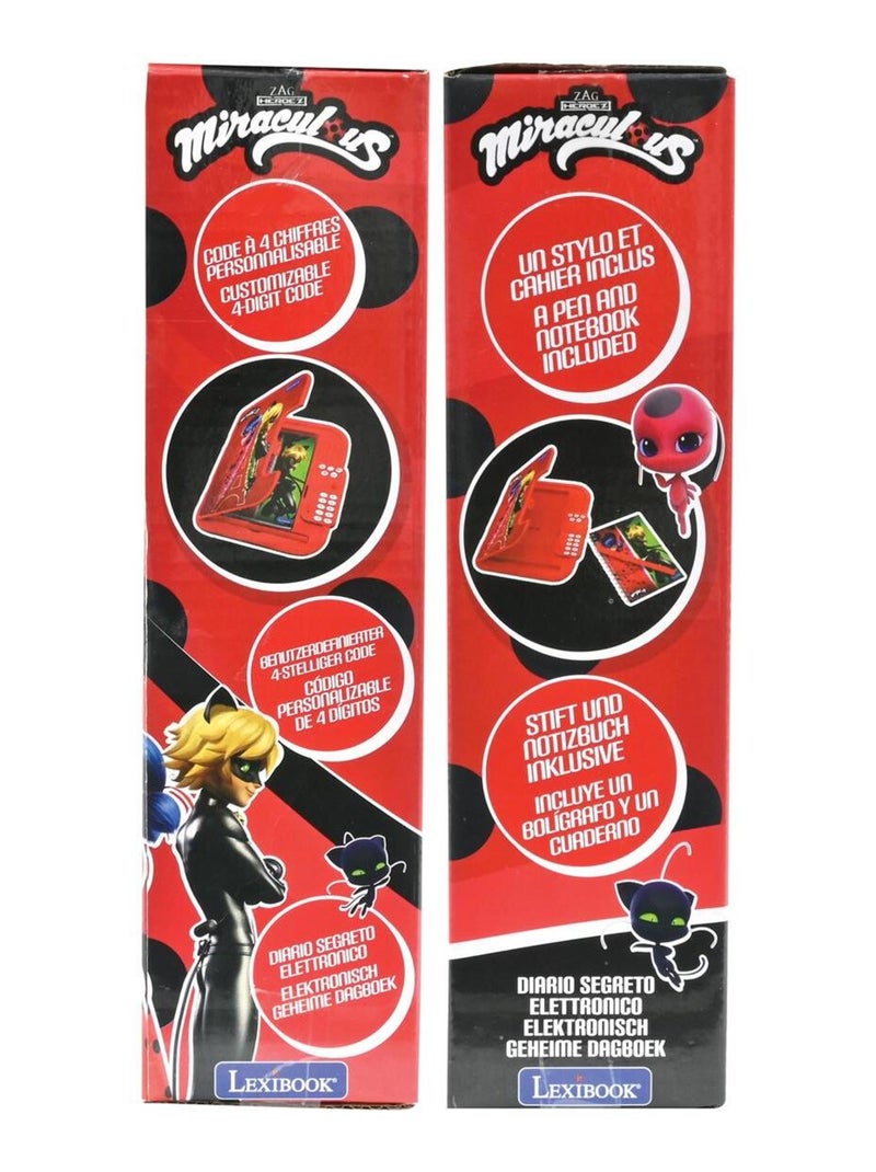 Journal intime électronique avec coffre-fort Miraculous N/A - Kiabi