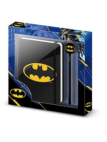 Journal + Stylo Fashion - DC Comics Batman Batsignal - Noir - Taille Unique