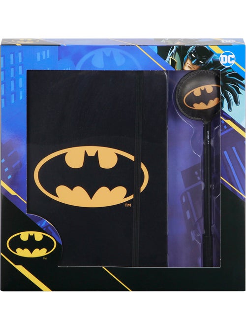 Journal + Stylo Fashion - DC Comics Batman Batsignal - Noir - Taille Unique - Kiabi Journal + Stylo Fashion - DC Comics Batman Batsignal - Noir - Taille Unique - Kiabi