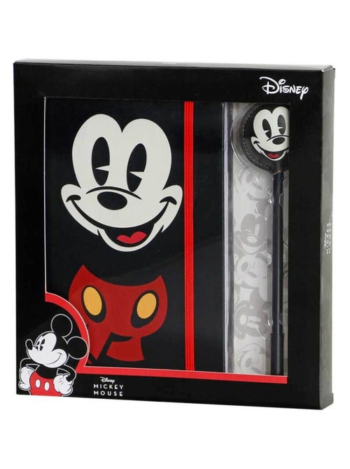 Journal + Stylo Fashion - Disney Mickey Mouse Face - Multicolore - Taille Unique - Kiabi