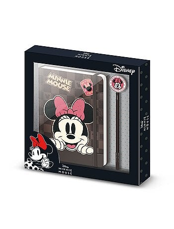 Journal + Stylo Fashion - Disney Minnie Mouse Journey - Brun - Taille Unique