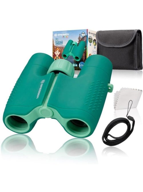 Jumelles pour enfants robustes - bresser junior - ergonomiques - agrandissement 6x - vert - Kiabi