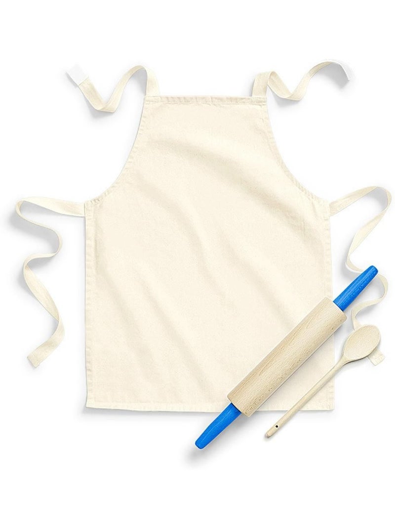 Junior - tablier en coton unisexe - westford mill Beige - Kiabi