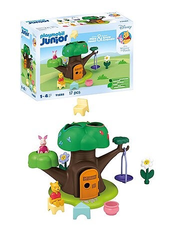 Junior & Disney : Winnie l'ourson et Porcinet avec cabane - Dès 12 Mois