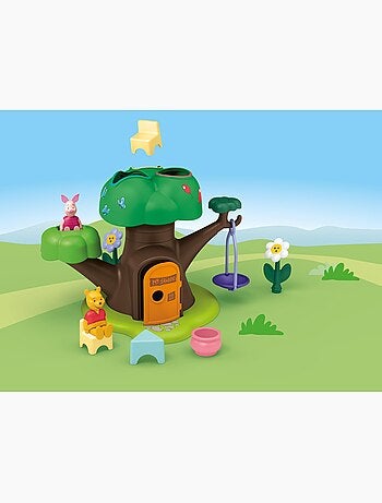 Junior & Disney : Winnie l'ourson et Porcinet avec cabane - Dès 12 Mois
