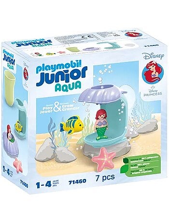 Junior et Disney Ariel avec coquillage de bain