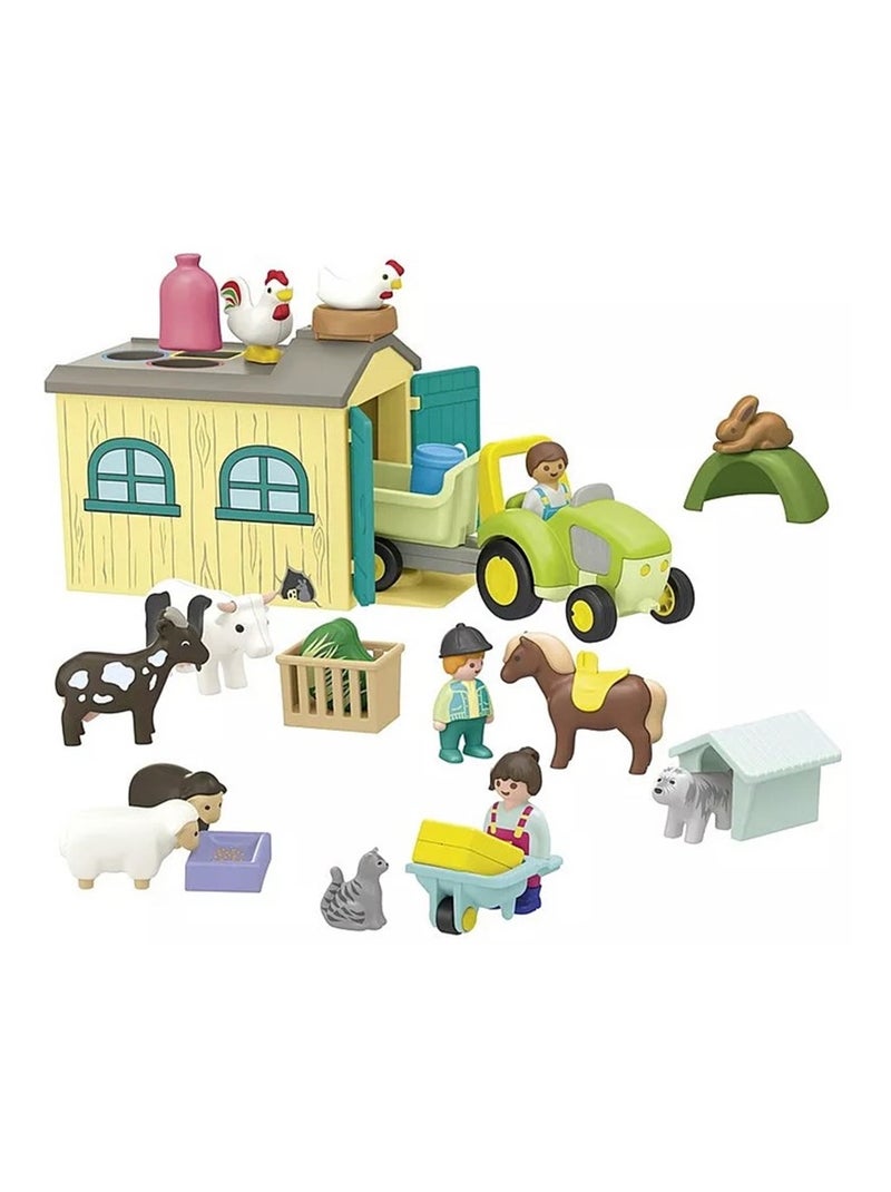 Junior Ferme avec tracteur et animaux N/A - Kiabi