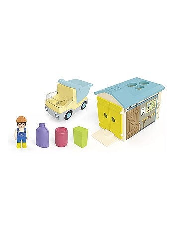 Junior Ouvrier avec camion et garage
