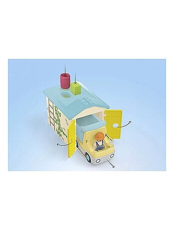 Junior Ouvrier avec camion et garage
