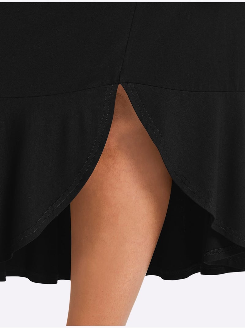 Jupe - Taille Standard - Sheego Noir - Kiabi